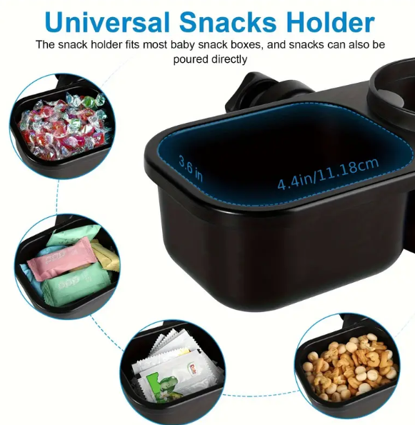 Convenient 2-in-1 Stroller Snack Tray with Cup Holder - Non-Slip Accessory for Uppababy Strollers