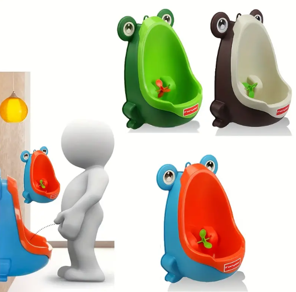 Cute Frog Potty Toilet Urinal, Wall-Mounted Toilet Training Urinal