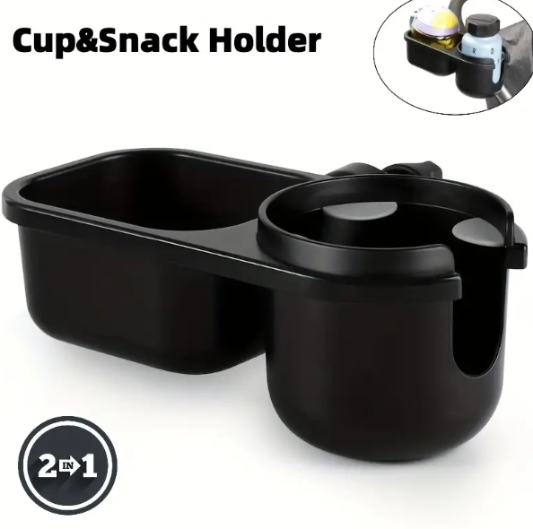 Convenient 2-in-1 Stroller Snack Tray with Cup Holder - Non-Slip Accessory for Uppababy Strollers