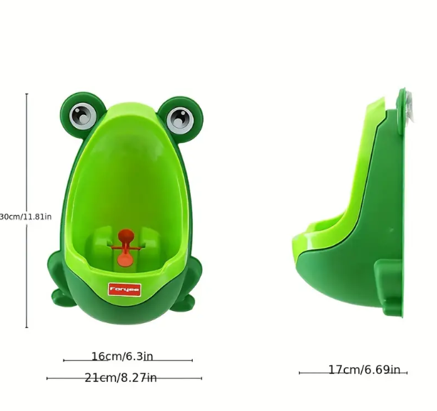 Cute Frog Potty Toilet Urinal, Wall-Mounted Toilet Training Urinal