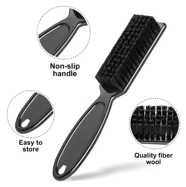 Hair Comb Plastic Handle Hairdressing Soft Hair Cleaning Brush Barber Neck Duster Broken Hair Comb Hair Styling Tools DIY Home Combs, 2 Pcs/Set