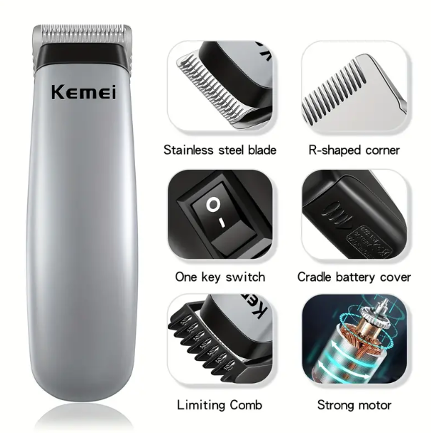 Mini Hair Clipper Hair Cutting Machine Portable Cordless Hair Trimmer