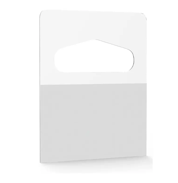 1-1/4" X 1-5/8" Slot Hole Hang Tags Strong Self Adhesive Hang Tabs Great For Retail Displays In Business Shops Slot Hole Self Adhesive Hanging Tabs Heavy Duty Clear Plastic Hang Tags Hook For Store Retail Display Tab