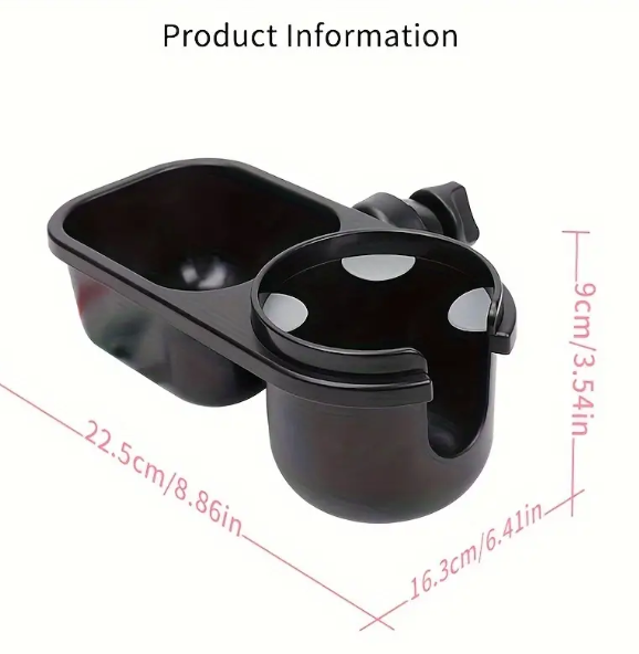 Convenient 2-in-1 Stroller Snack Tray with Cup Holder - Non-Slip Accessory for Uppababy Strollers