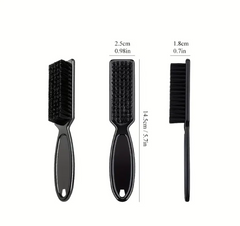 Hair Comb Plastic Handle Hairdressing Soft Hair Cleaning Brush Barber Neck Duster Broken Hair Comb Hair Styling Tools DIY Home Combs, 2 Pcs/Set