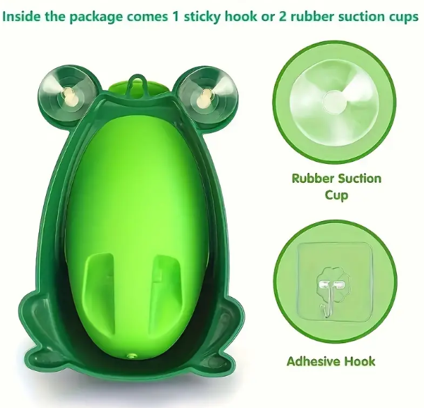 Cute Frog Potty Toilet Urinal, Wall-Mounted Toilet Training Urinal