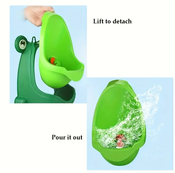 Cute Frog Potty Toilet Urinal, Wall-Mounted Toilet Training Urinal