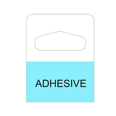 1-1/4" X 1-5/8" Slot Hole Hang Tags Strong Self Adhesive Hang Tabs Great For Retail Displays In Business Shops Slot Hole Self Adhesive Hanging Tabs Heavy Duty Clear Plastic Hang Tags Hook For Store Retail Display Tab