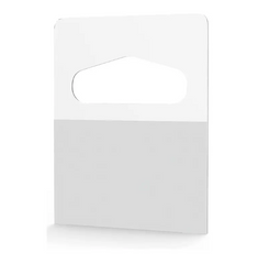 1-1/4" X 1-5/8" Slot Hole Hang Tags Strong Self Adhesive Hang Tabs Great For Retail Displays In Business Shops Slot Hole Self Adhesive Hanging Tabs Heavy Duty Clear Plastic Hang Tags Hook For Store Retail Display Tab