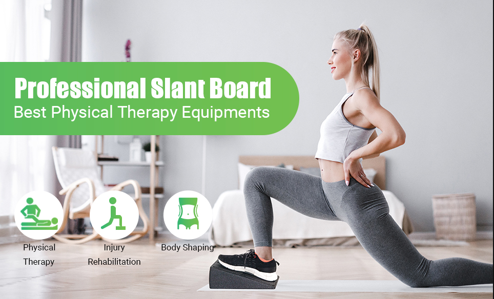 1 Pair 480Lbs/217.72kg Weighted Slant Board For Calf Stretching, 5 Gears Adjustable Angles Foot Stretcher For Physical Therapy, Home Exercise